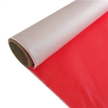Ffabrig Fiberglass Wedi'i Gorchuddio Silicôn Un Ochr